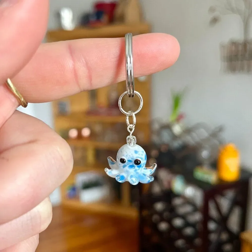 Handmade blue white