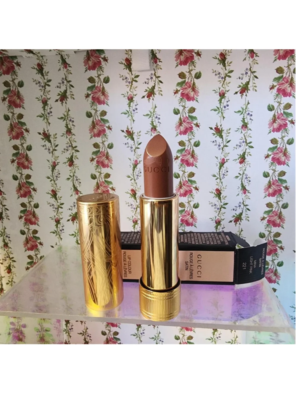 Gucci lipstick in shade 221 #gucci #luxury