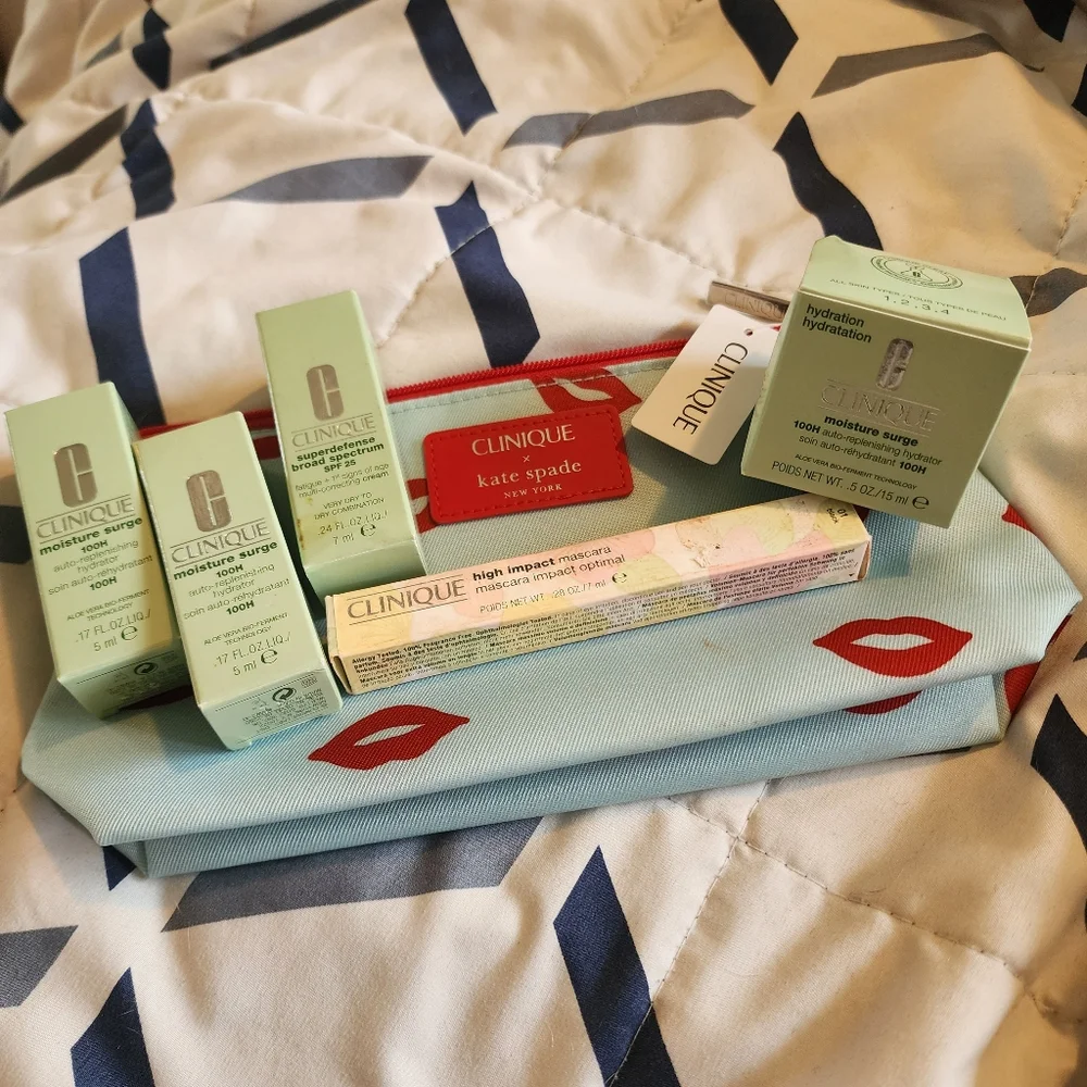 NEW Clinique Moisture Surge + High Impact Mascara Lot