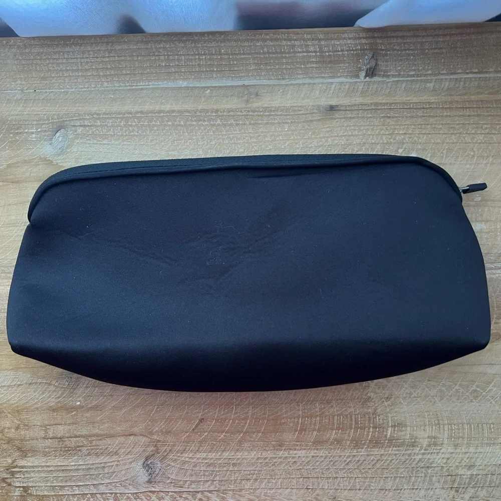 Skims Neoprene Embossed Pouch Clutch in Black New