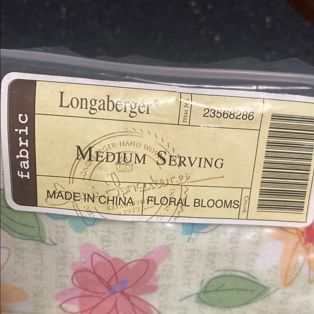 Longaberger medium serving