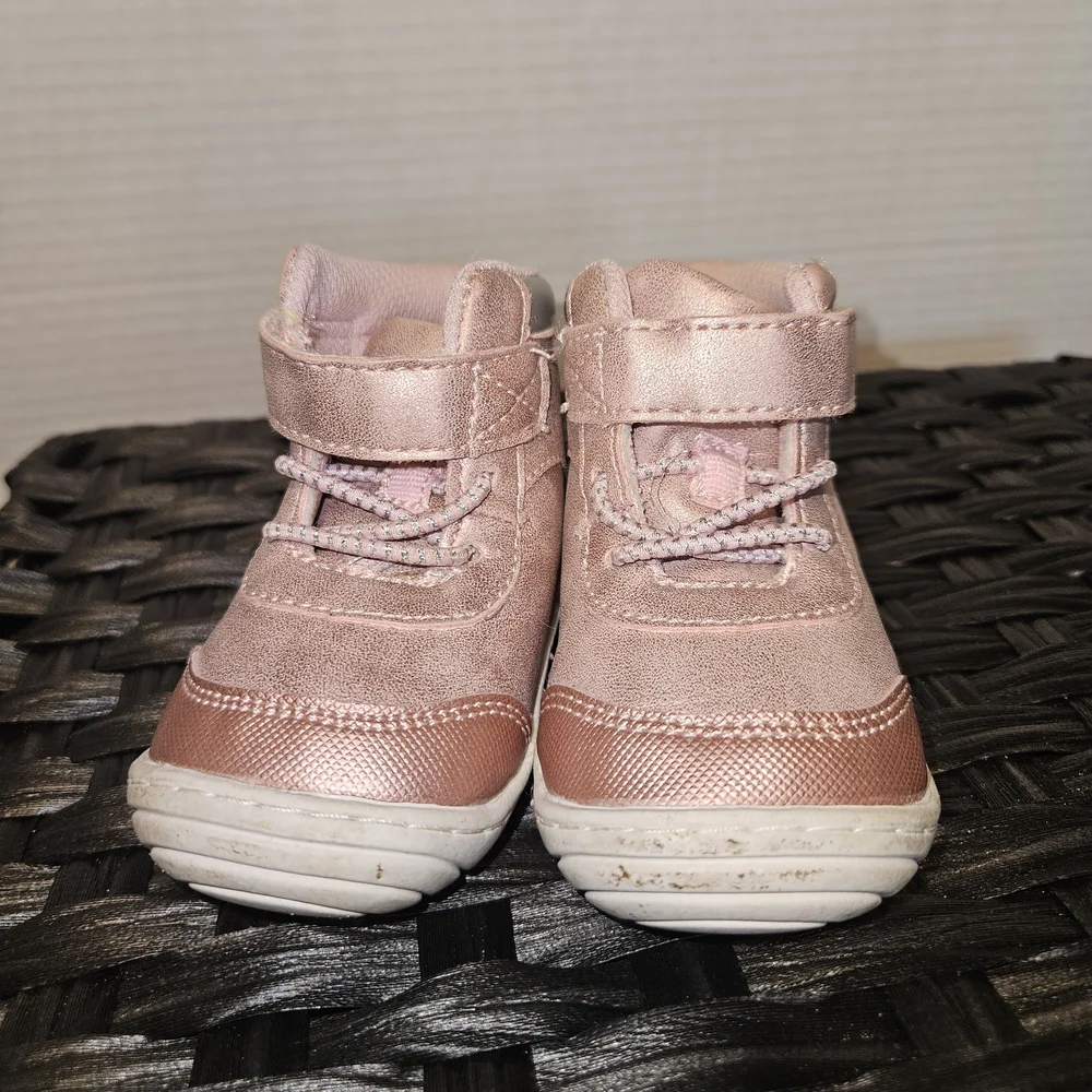 Suprize by Stride Rite Archer Metallic Pink Kids Shoes Size 3M
