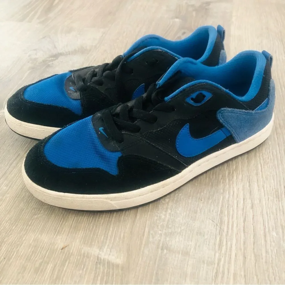 Nike SB Alleyoop Skateboard‎ Skate Shoes Sneakers Blue Black Youth Size 7Y