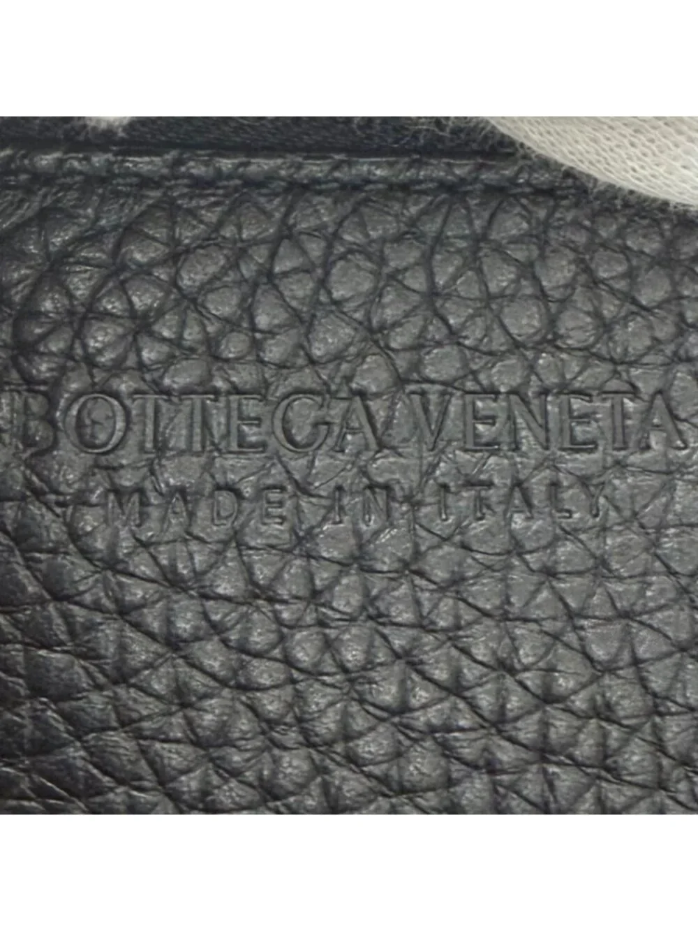 Bottega Veneta Diago Gray Leather Intrecciato Shoulder Bag Black
