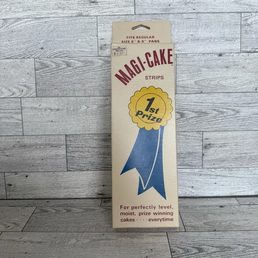 MAGI-CAKE Vintage NEW In Package Cake Strips‎ 1977 Even Baking Moist Washable