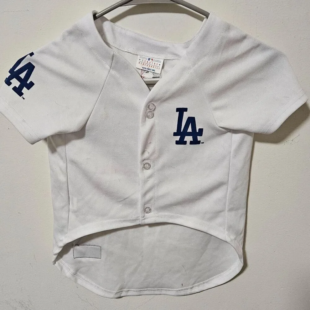LA Dodgers dog jersey MLB officially licensed sz Large