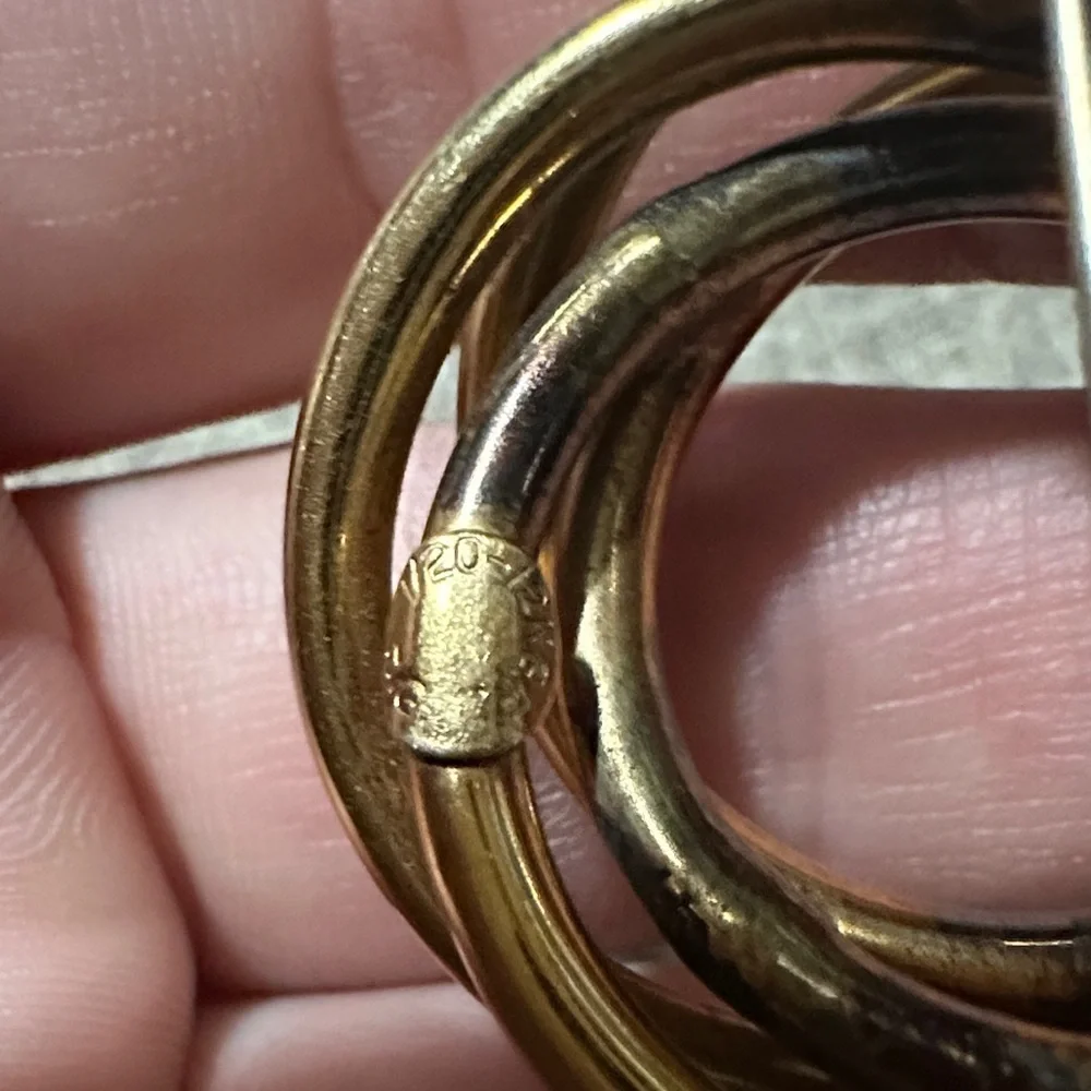 1/20 14k GF VTG Intertwined Brooch