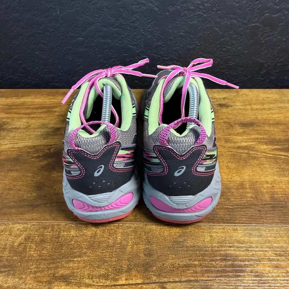 ASICS Gel-Venture 5 T5N8N Grey Pink Green Trail Running Shoes Womens 11