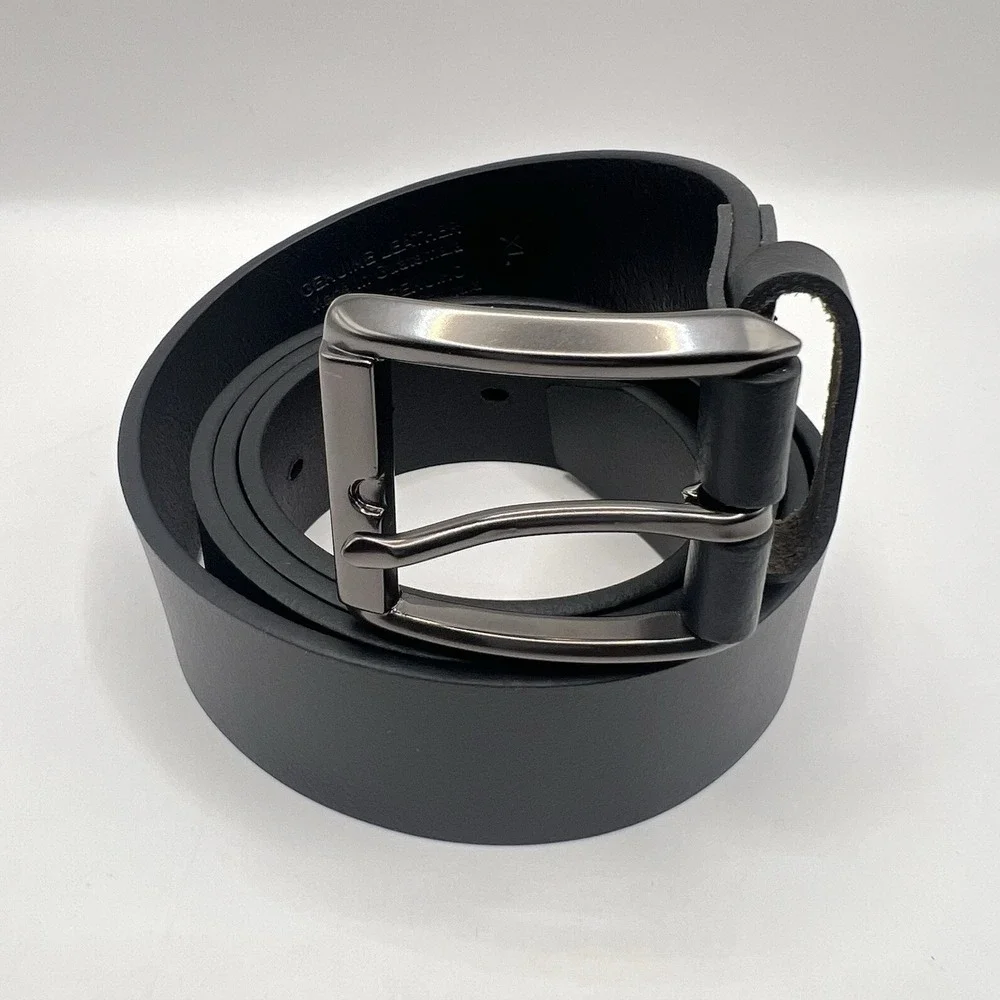 Goodfellow Genuine Leather Belt XL Black Classic Minimalist Work‎ Casual