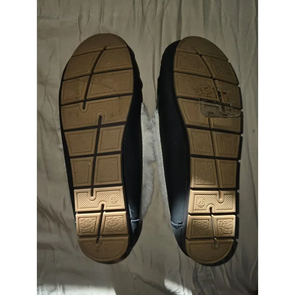 Alexis Bendel Moccasin Size 6.5 Faux Fur Sueded Cozy furry warm Slippers Lounge