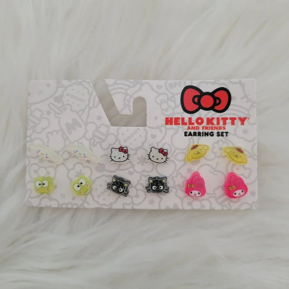 Hello Kitty & Friends 6-Pack Stud Earrings
