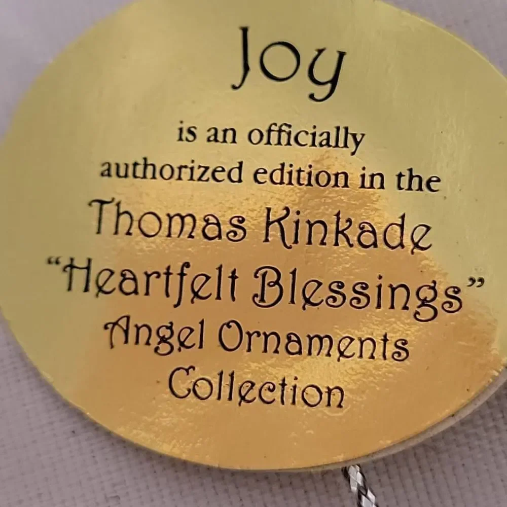 Thomas Kinkade 2014 Heartfelt Blessings Angel‎ Ornaments Joy Bradford Exchange