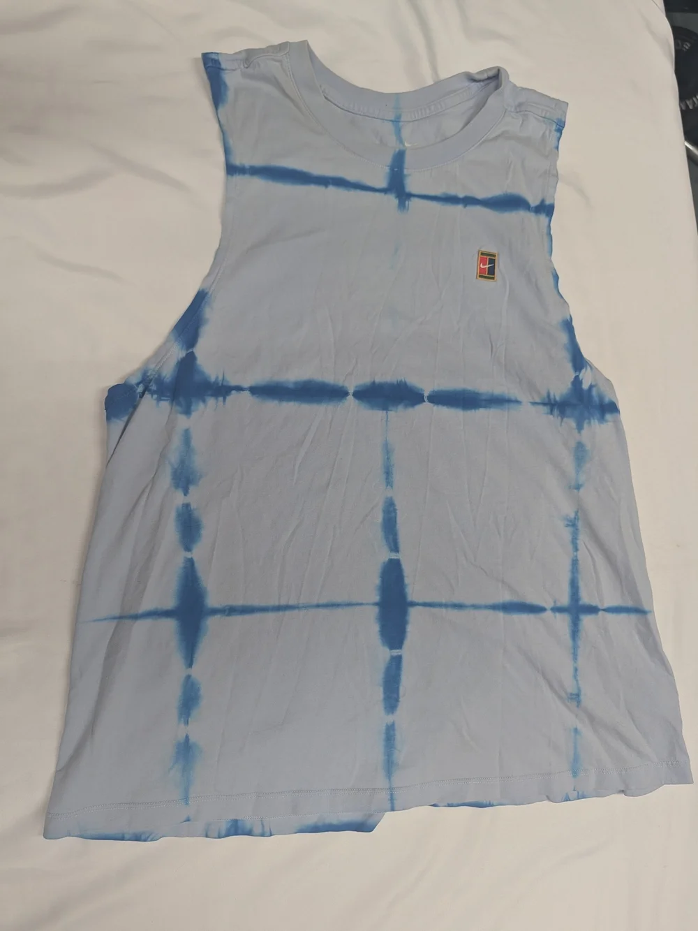 NikeCourt Women’s Tie-Dye Tank Top in Light Blue