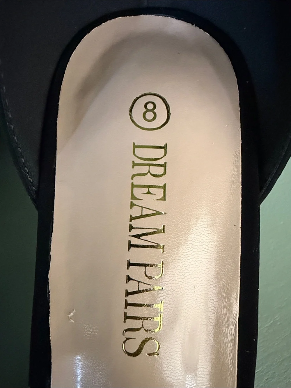 Dream Pairs Black Pointed-toe Block Heel Ankle-Strap Pumps - Size 8 - NWT