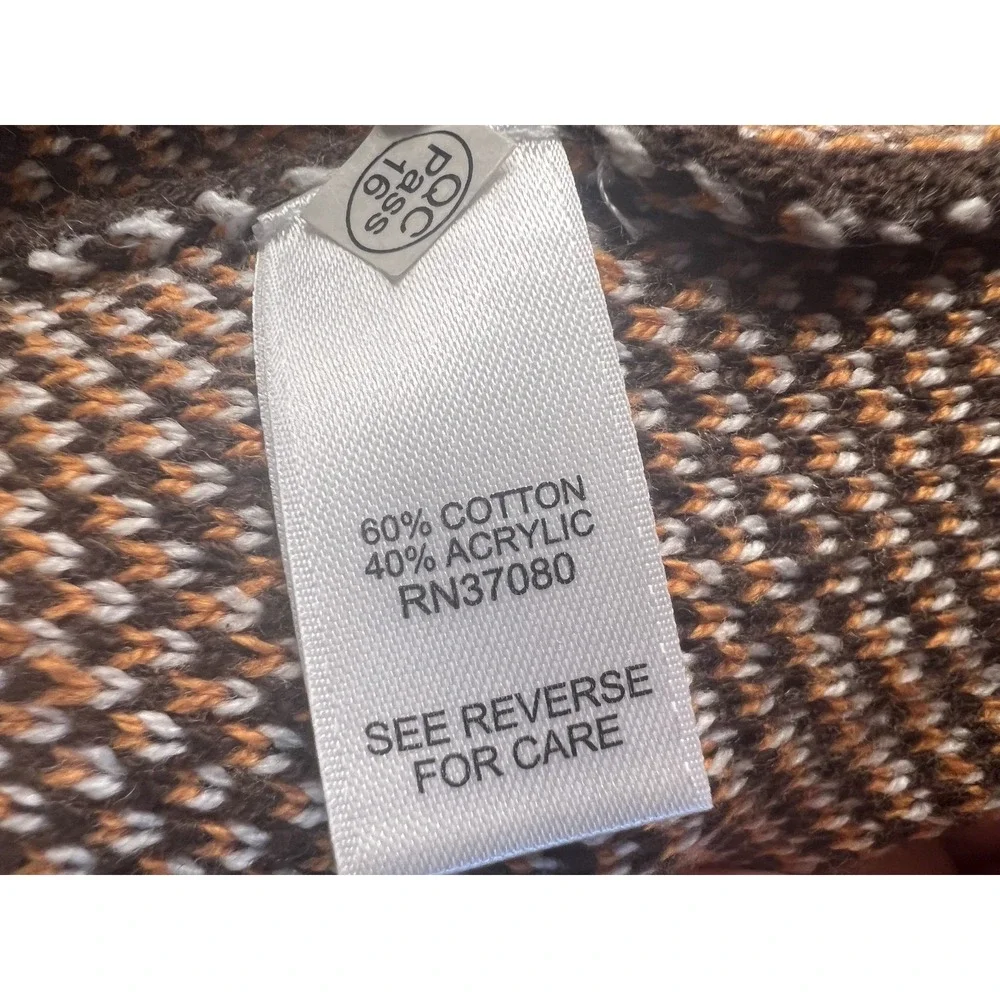 Vtg Retro Hippie Crotchet Cardigan Open Granny Cottagecore Duster Women S