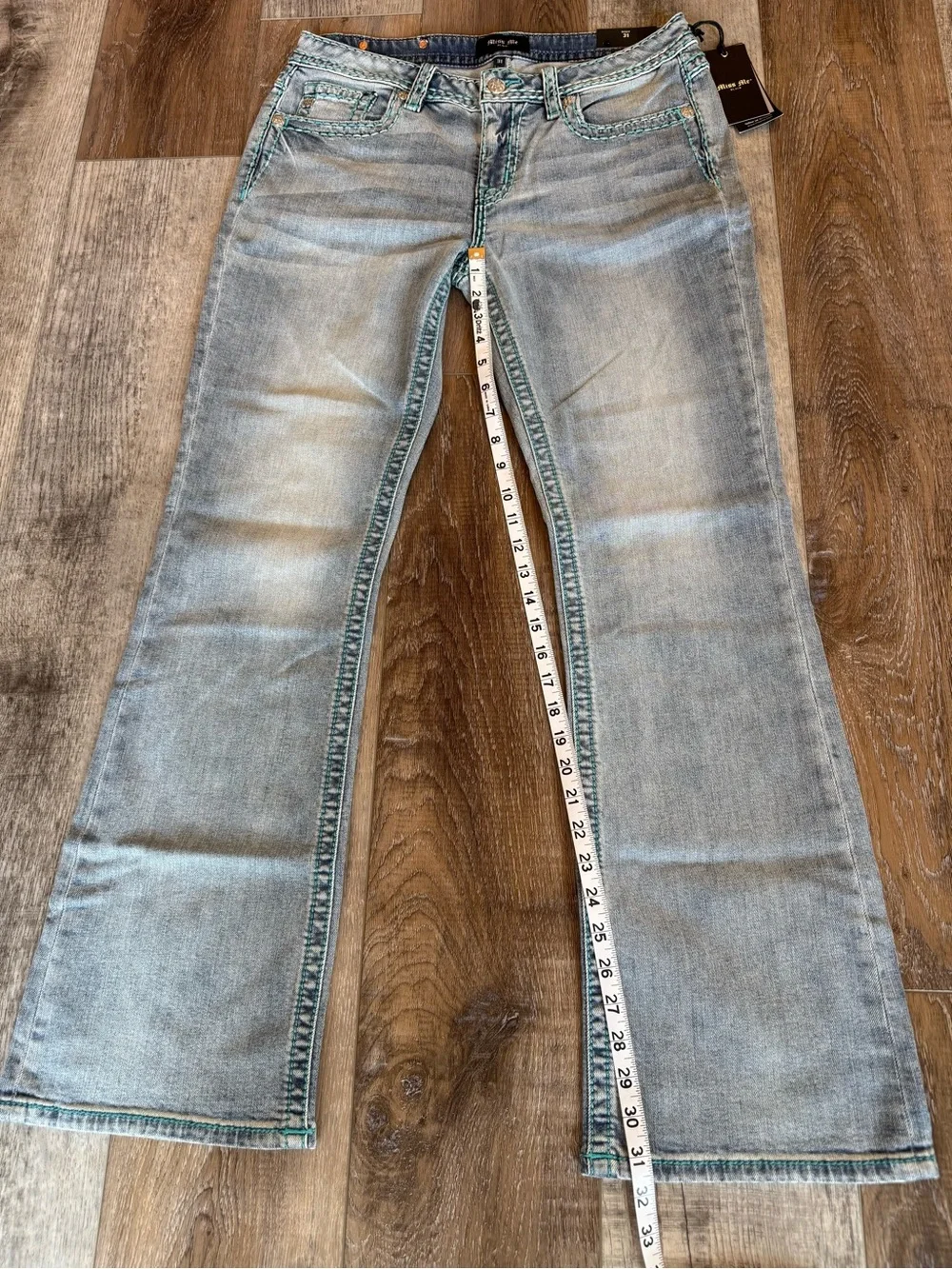 Miss Me Piston Stitched Bootcut Jeans