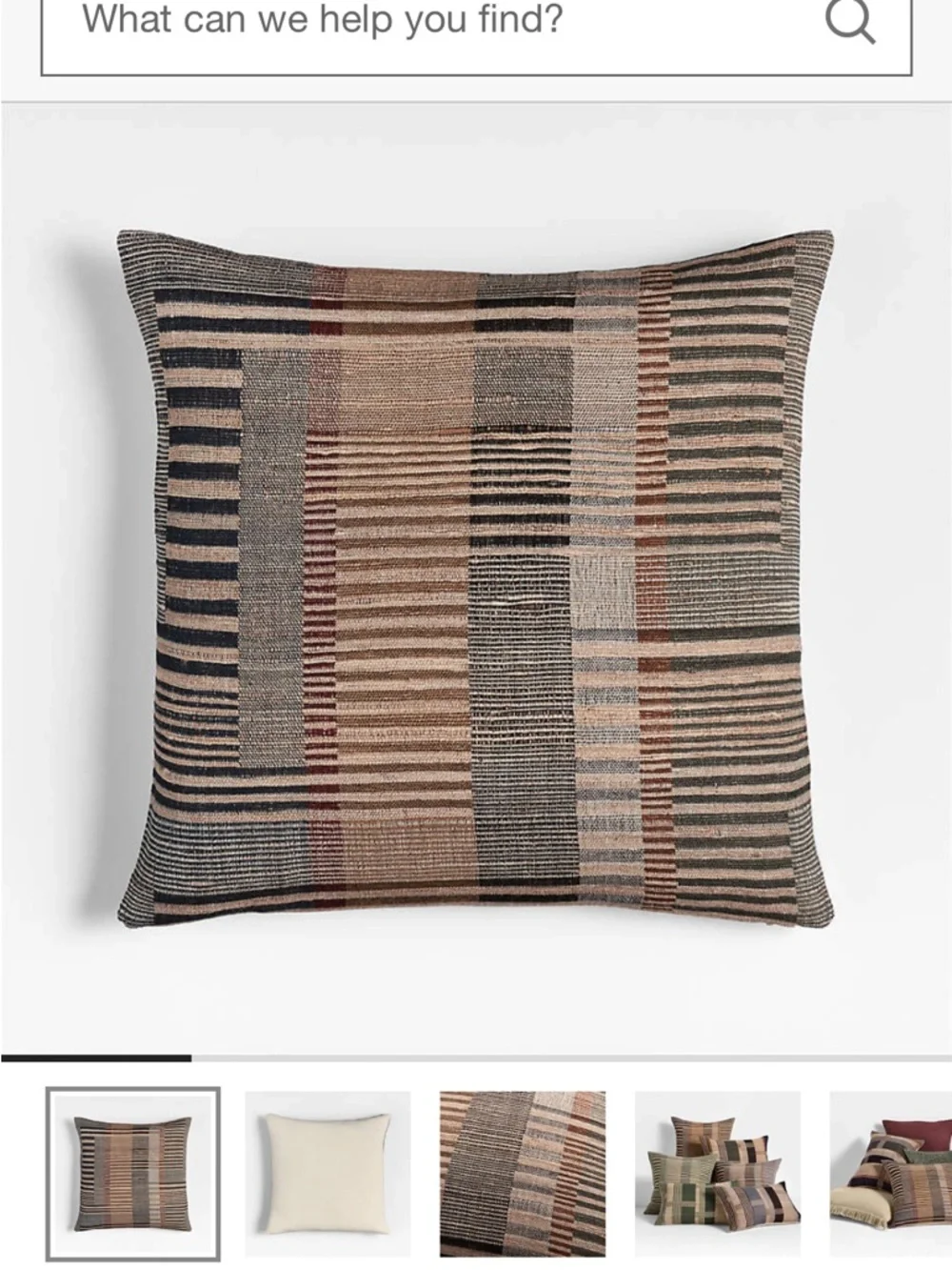 Crate&Barrel etta silk