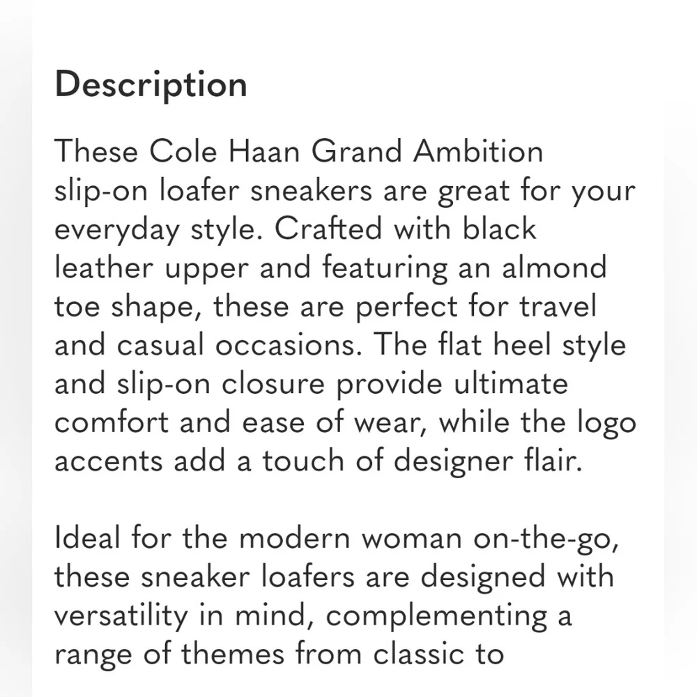 Cole Haan new without