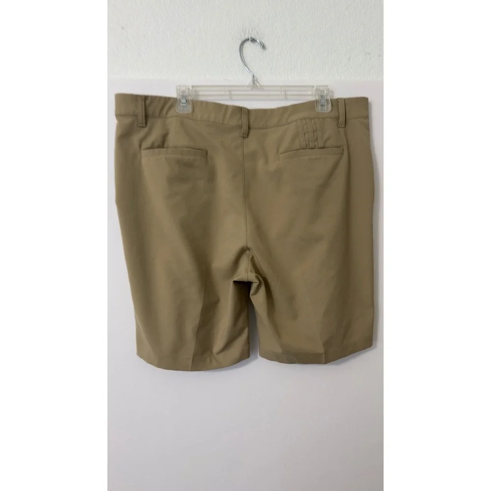 Adidas Golf Shorts Mens 38 Tan Performance Stretch Flat‎ Front