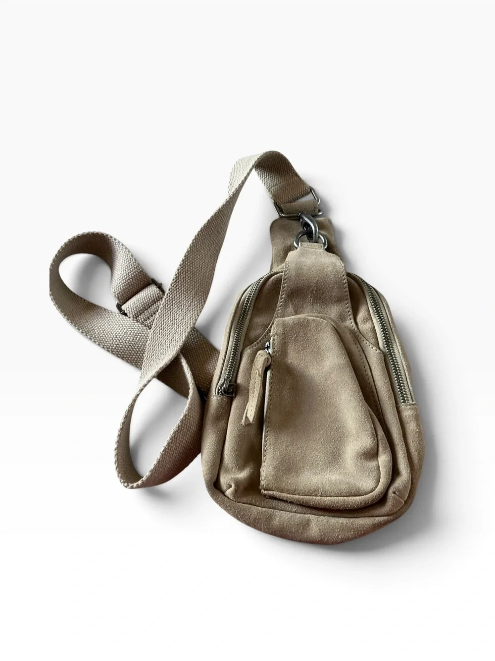 Free People beige suede