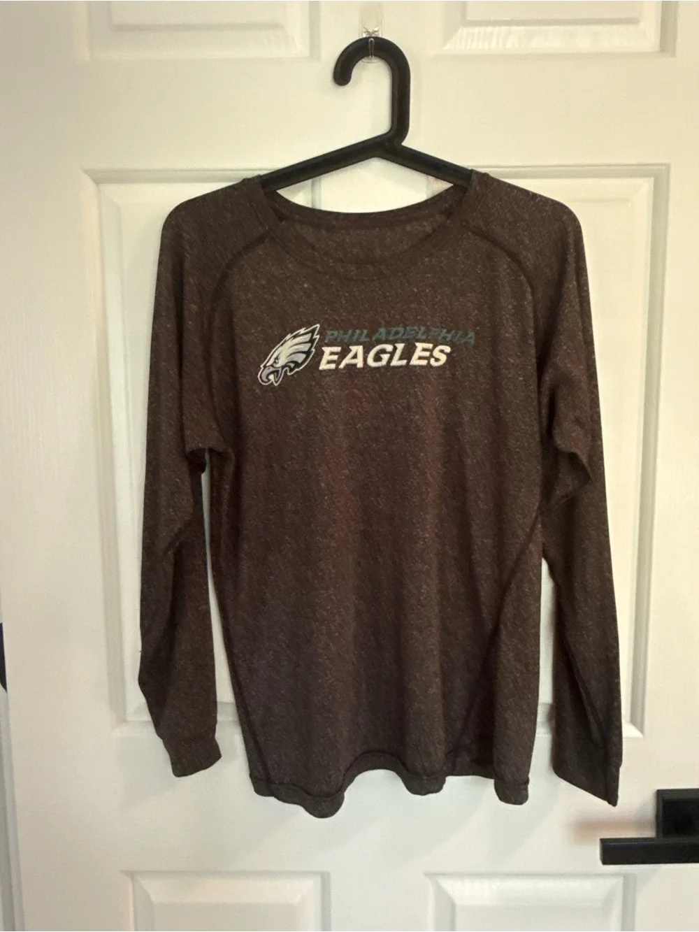 Women's Long Sleeve Philadelphia Eagles Tee - Brown