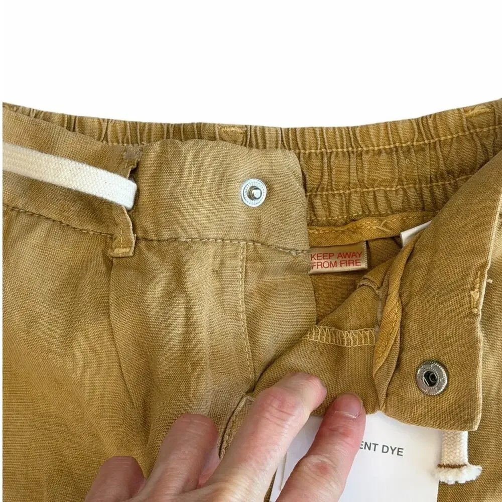 ZARA KIDS BOYS Linen Blend Cargo Shorts Size 3-4y NWT