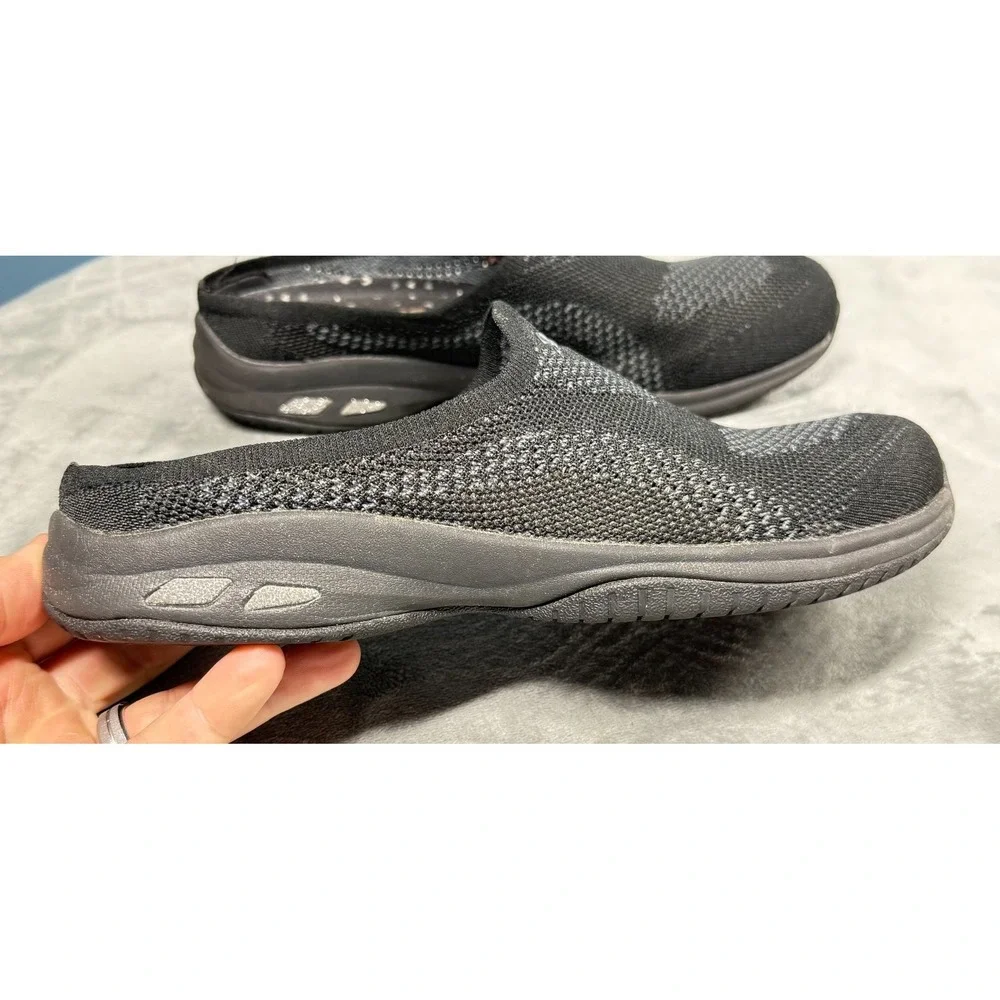 Skechers Go Walk Womens 9 Black Slip On Sneakers Knit Memory Foam
