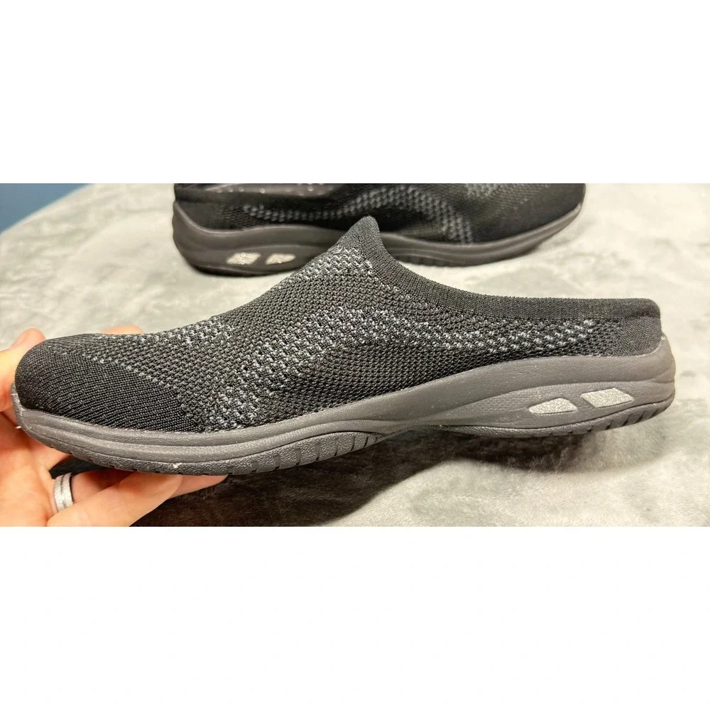 Skechers Go Walk Womens 9 Black Slip On Sneakers Knit Memory Foam