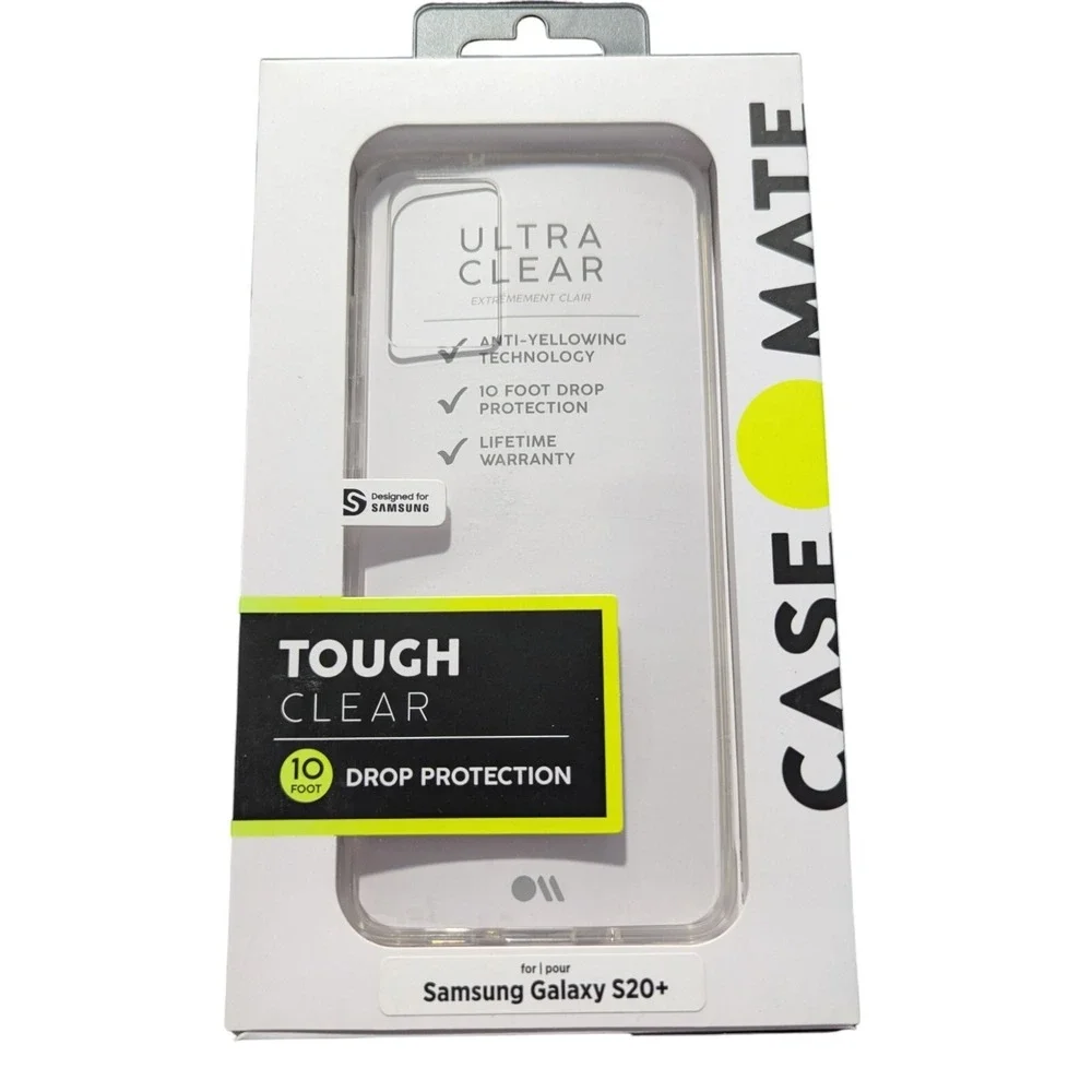 F1. Case-Mate Tough Clear Case For Samsung Galaxy S20+ PLUS (ONLY)‎ ULTRA CLEAR