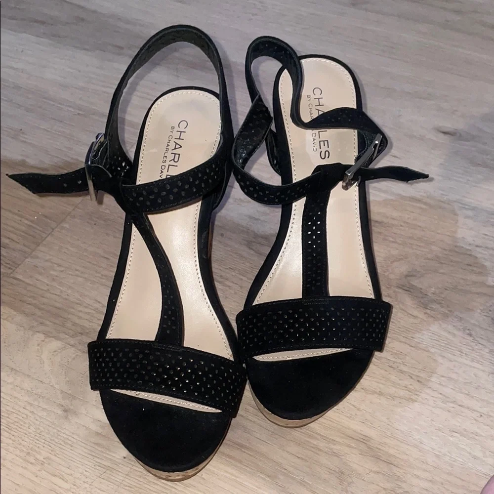 Charlies by Charles David Black Women's Sandals size 7