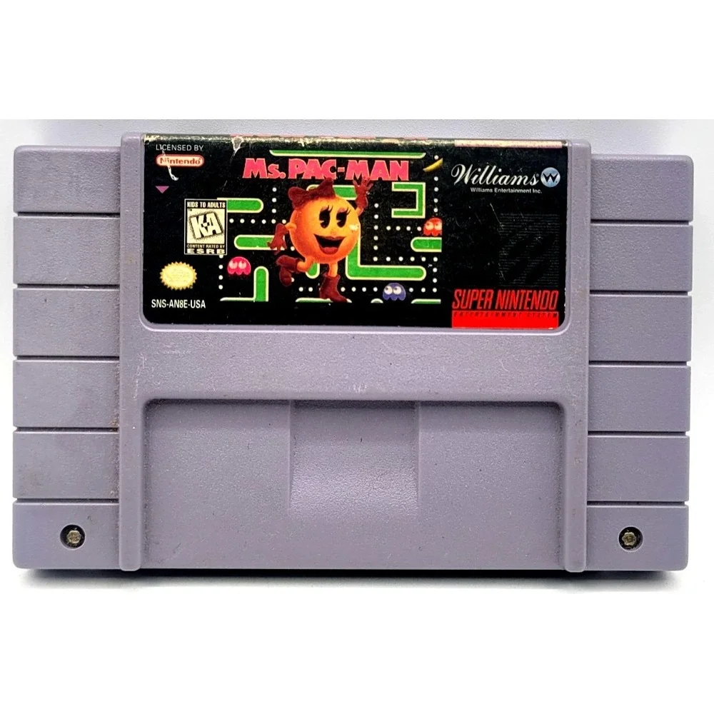 Ms. Pac-Man (Super Nintendo Entertainment System, 1996)‎ SNES