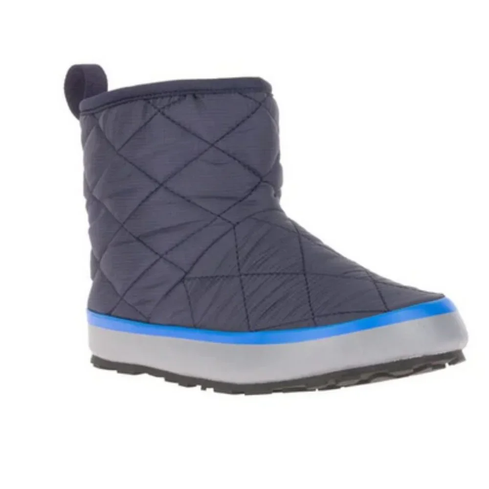 KAMIK Toddler Boy/Girl Navy Puffy Mid Slippers - 8T