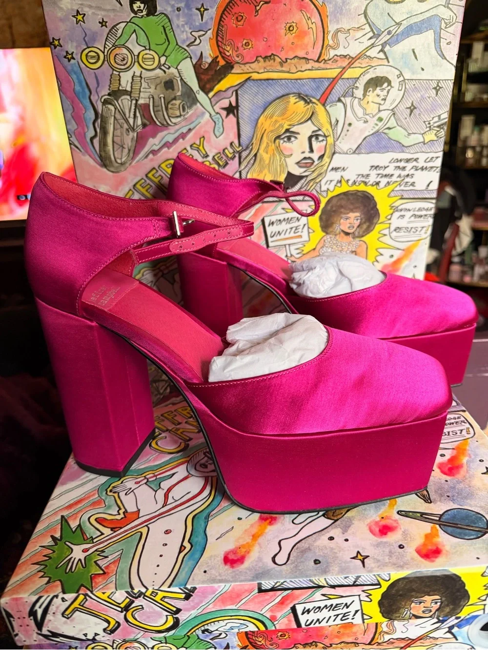 Jeffrey Campbell vibrant hot