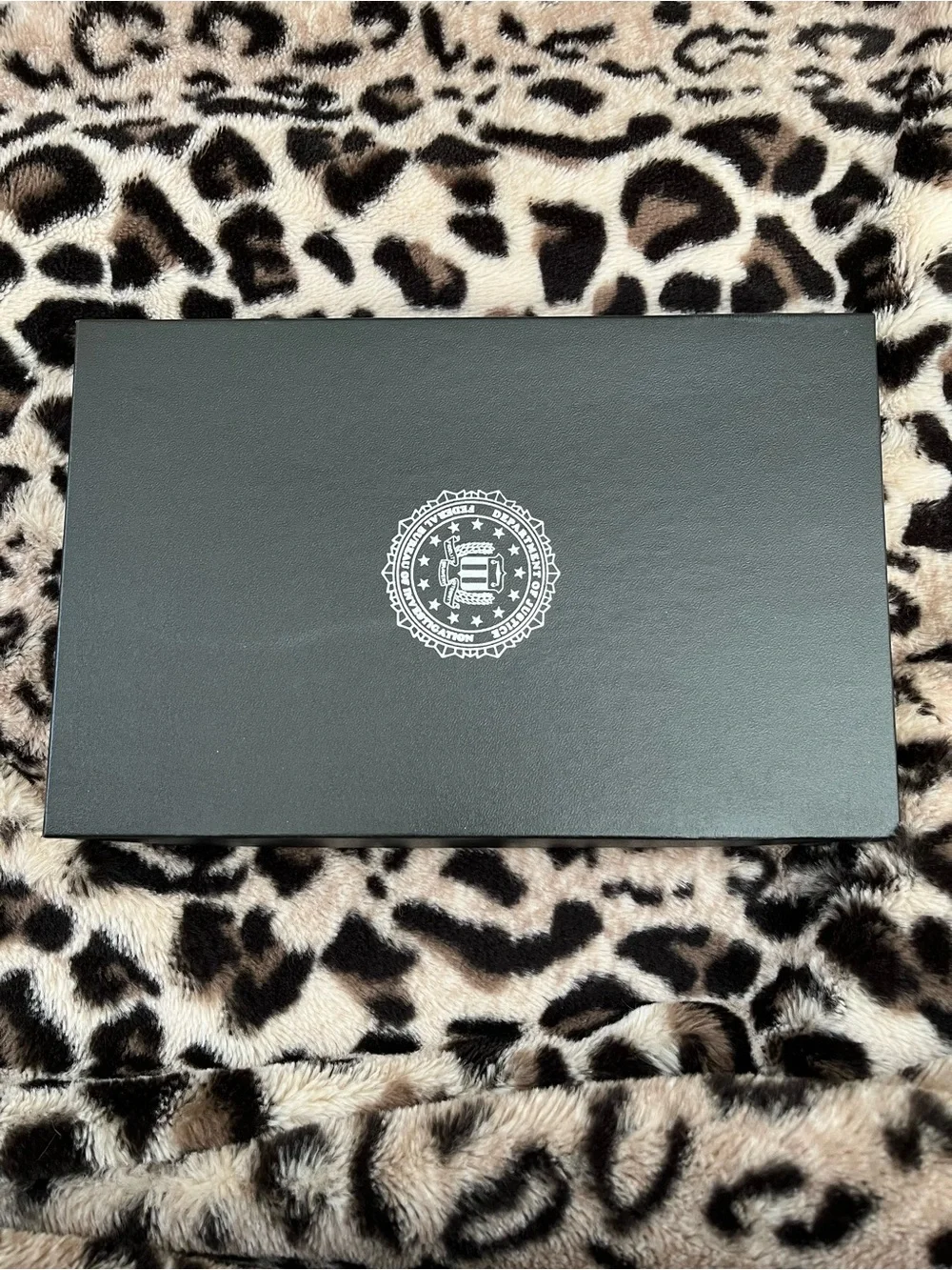 FBI Branded Blue Leather Notebook & Pen Set