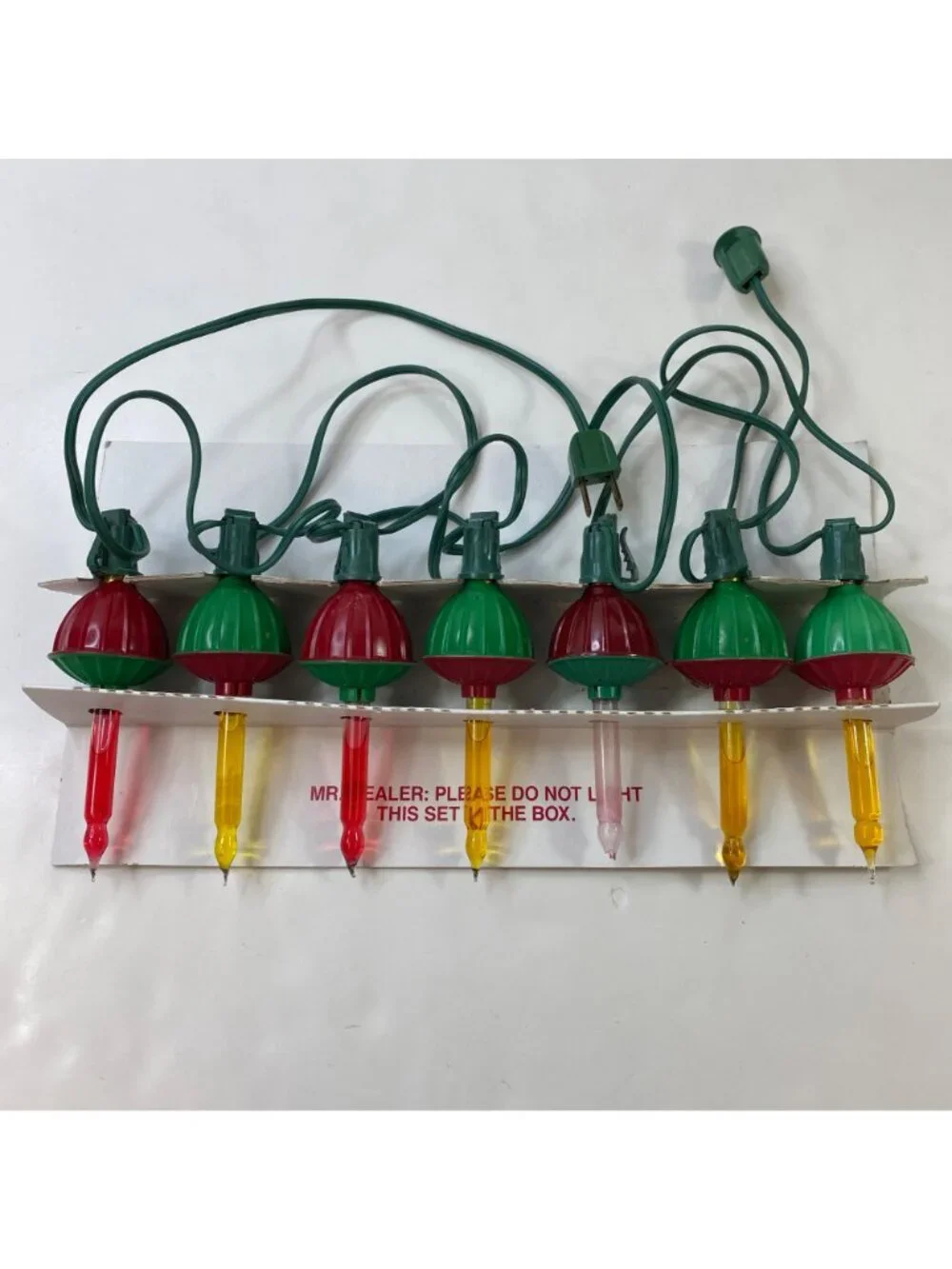 NOMA 7 Bubble Lite Set Christmas Lights With Colorful Action Overload Protection