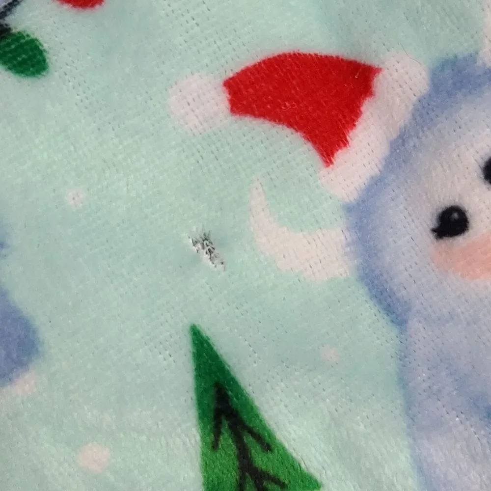 Justice Yeti Christmas Nightgown Girls 12 Plush Holiday Sleep Gown Cozy Pajamas