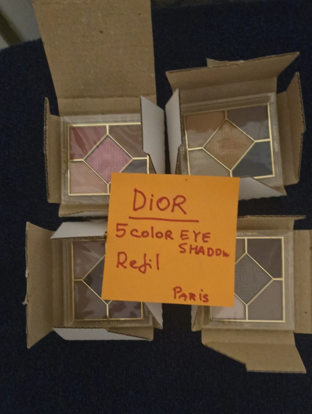 Dior Bundle 5-Color Eyeshadow Palette - full size Shades Refill 4 Total