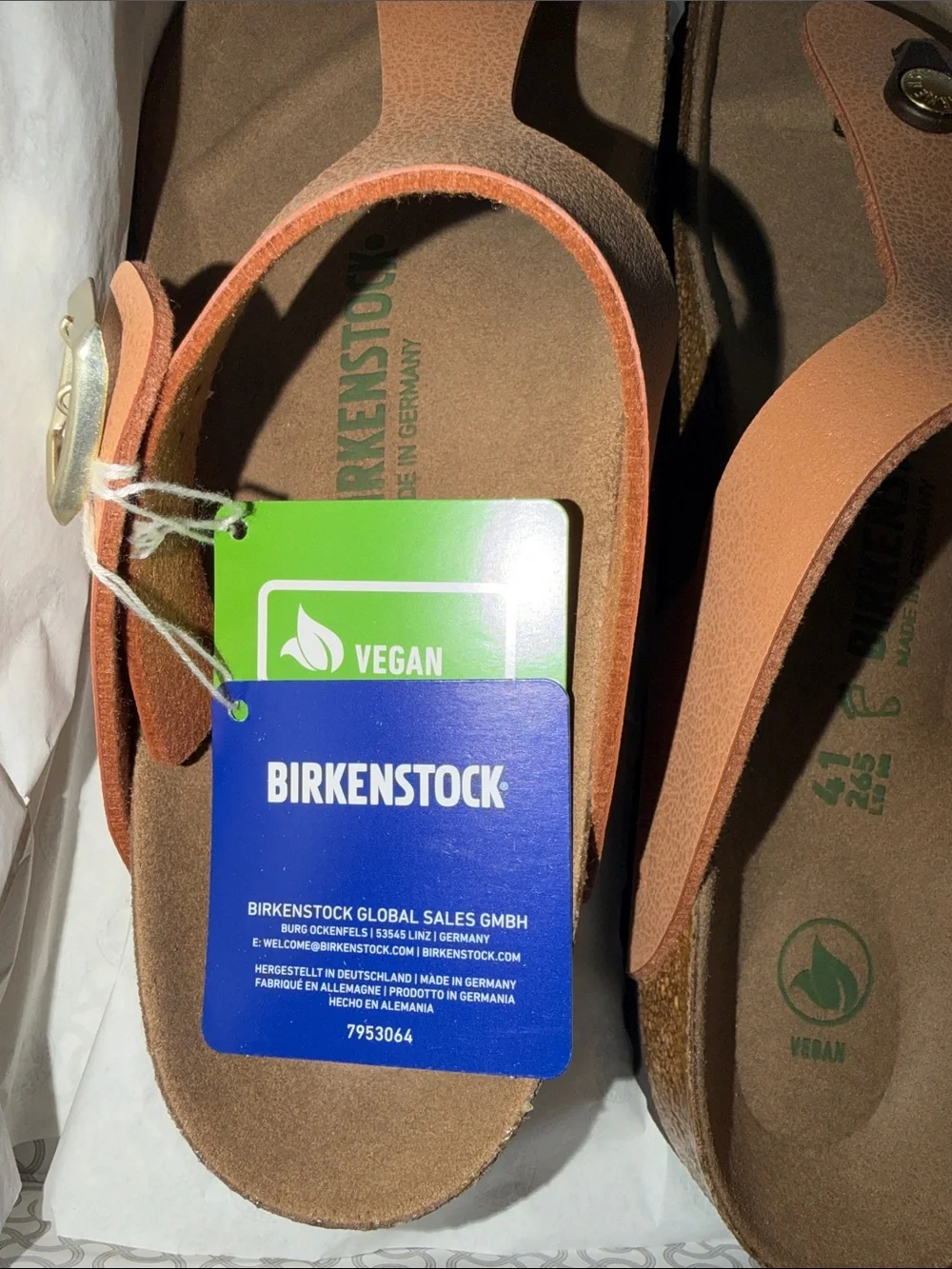 Birkenstock vegan thong