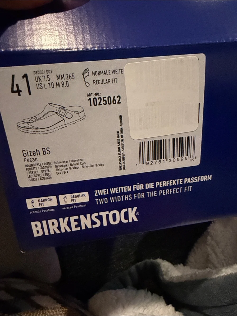 Birkenstock vegan thong