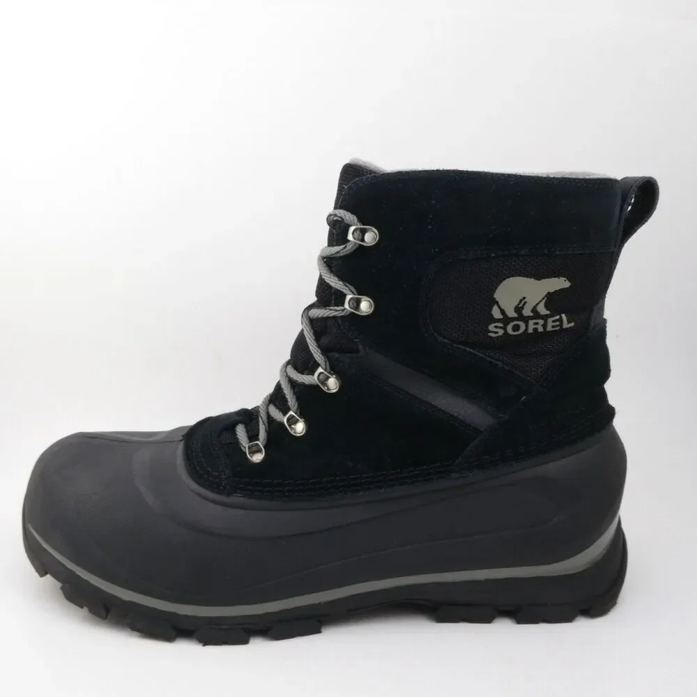 SOREL Men's US Size 10.5 Buxton Lace Waterproof Winter Boot Black