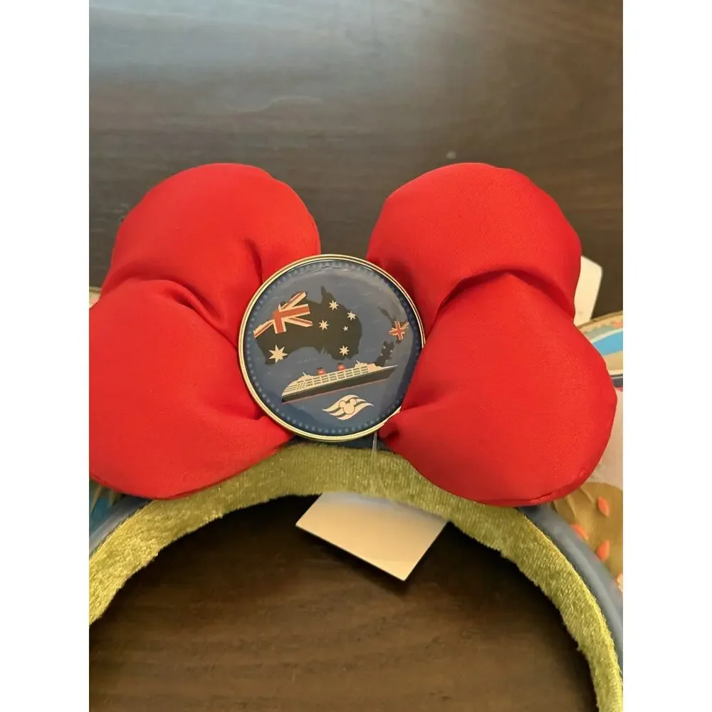 Disney Cruise Line DCL Minnie Mouse Australia New Zealand Ear Ears Headband NWT