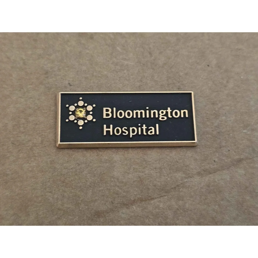 Bloomington Hospital Indiana 10K Gold Filled Lapel Vest Hat Pin H13