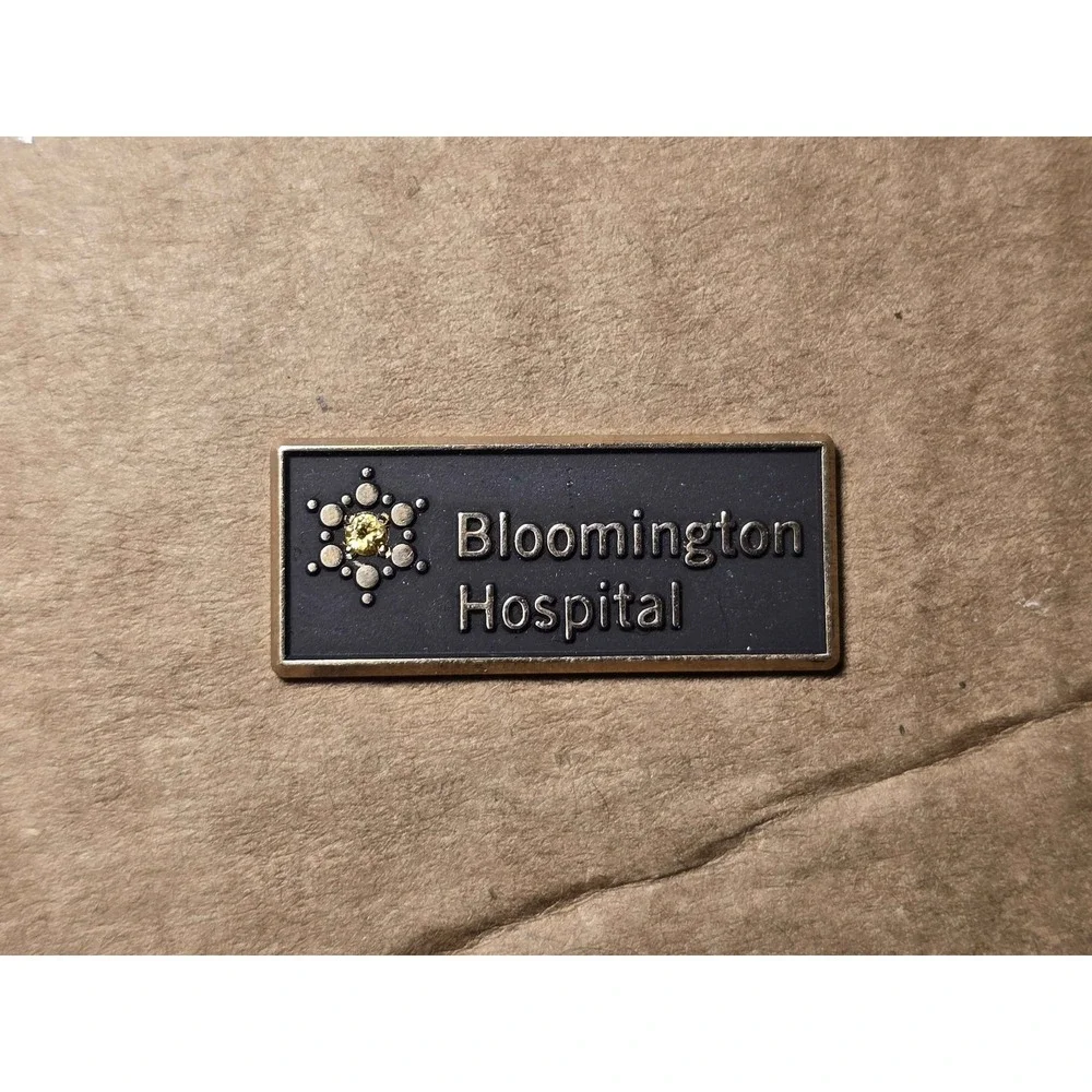 Bloomington Hospital Indiana 10K Gold Filled Lapel Vest Hat Pin H13
