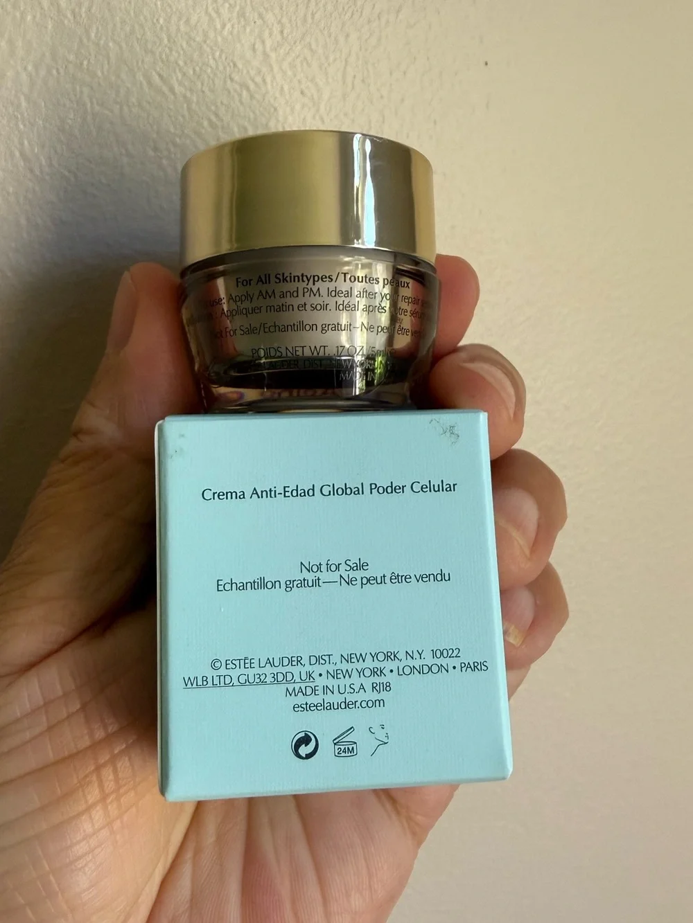 Estee Lauder sample jars