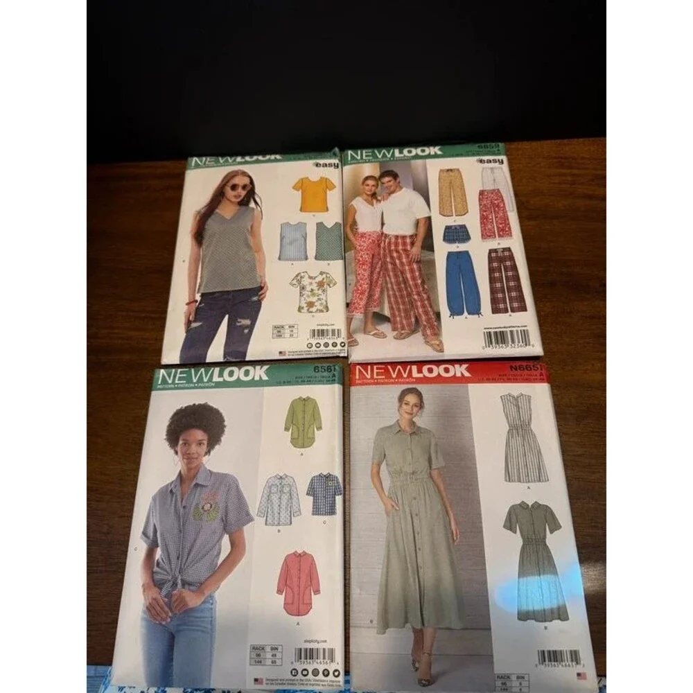 Lot of 4 New Look Sewing Patterns