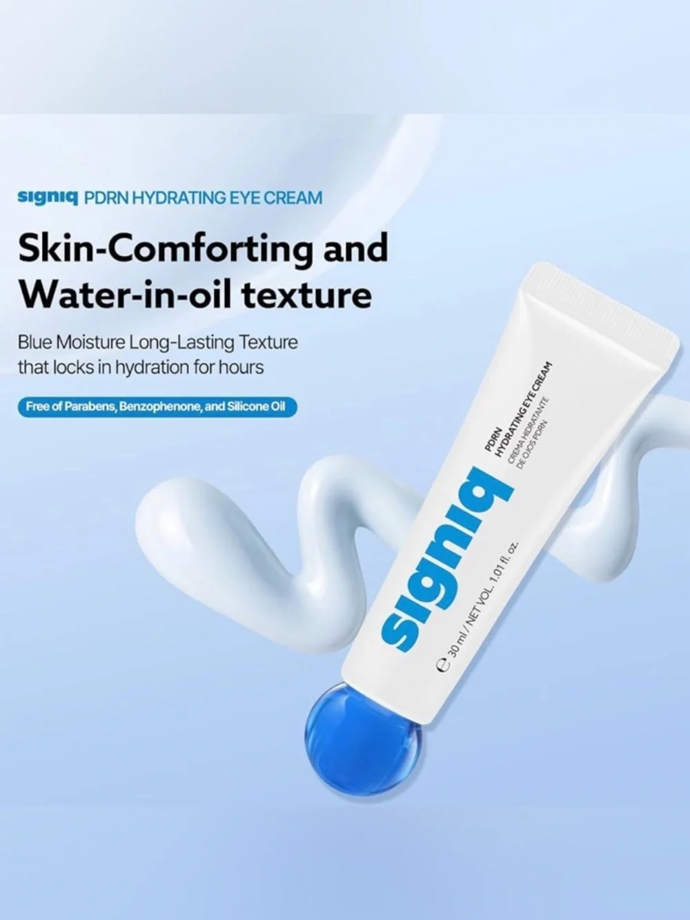 Korean Skincare Signiq PDRN & Caffeine Hydrating Eye Cream