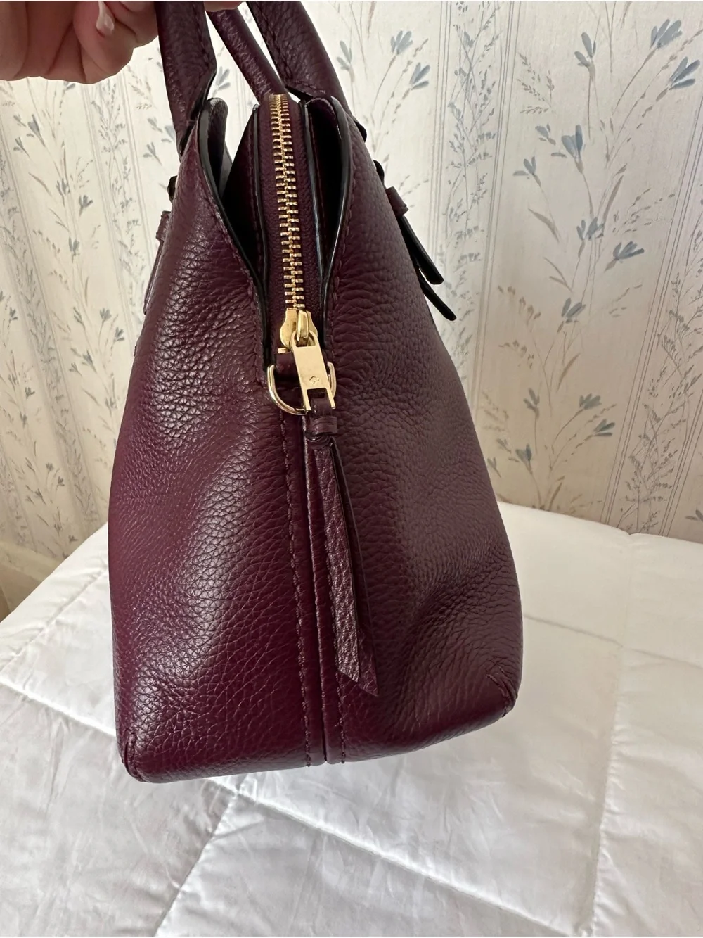 kate spade structured pebbled