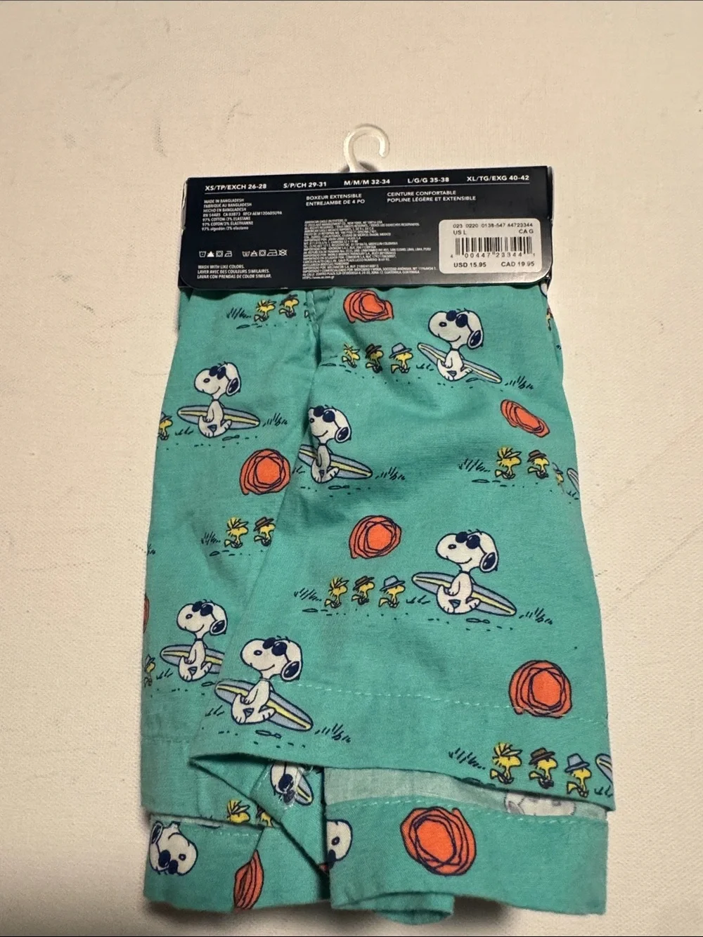 Snoopy Boxers Mens Large American Eagle Beach