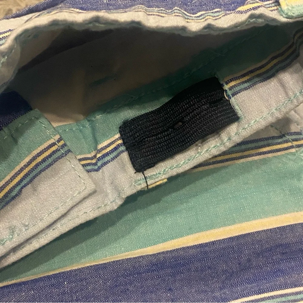 Childrens Place Boys Blue Striped Shorts‎ Size 7 Adjustable Waist