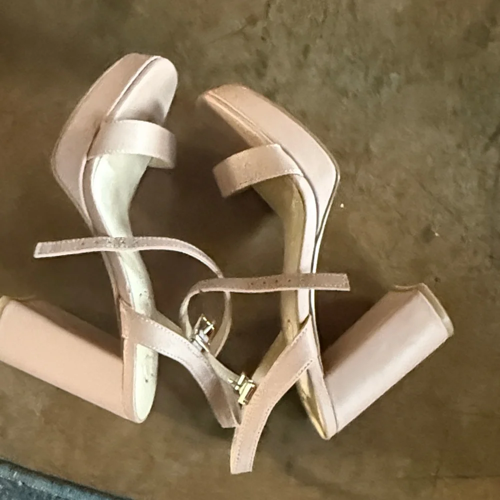 Jessica Simpson Sendinal Blush Pink Platform Sandals 7.5